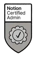 Notion Certified Expert badge